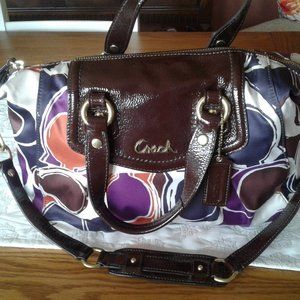 Coach brown multi bag